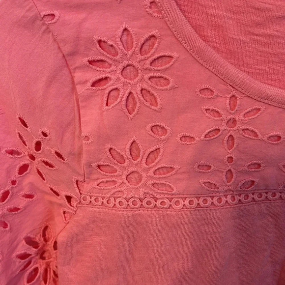 Talbots Pink Short Sleeve Top - Picture 4 of 6